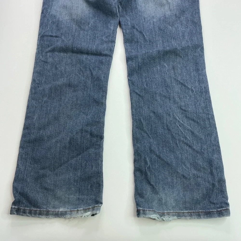 The Children's Place Blue Bootcut Jeans Kids Size 8 Adjustable Waist Denim